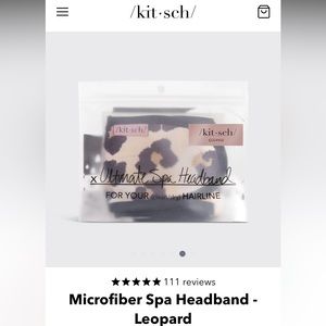 Kitsch Microfiber Spa Headband Leopard